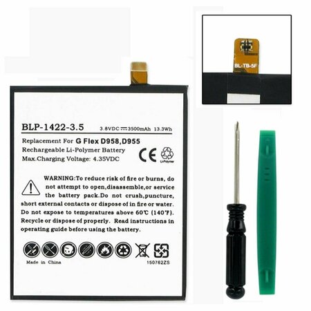 EMPIRE LG Bl-T8 3.8V 3500 mAh Li-Poly Battery - 13.3 watt BLP-1422-3.5